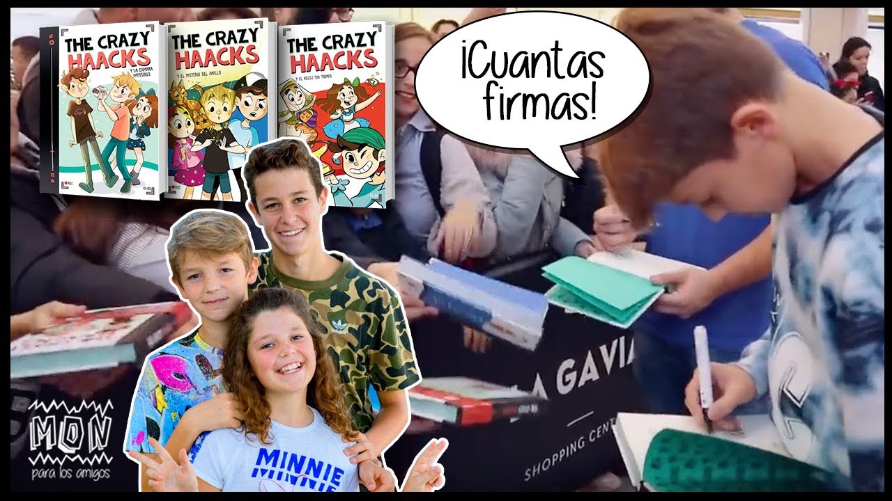 ¡¡Crazy FAMILY VLOG en Madrid!! 📕 FIRMA de LIBROS The Crazy Haacks + Torneo Hugo BEYBLADE con FANS