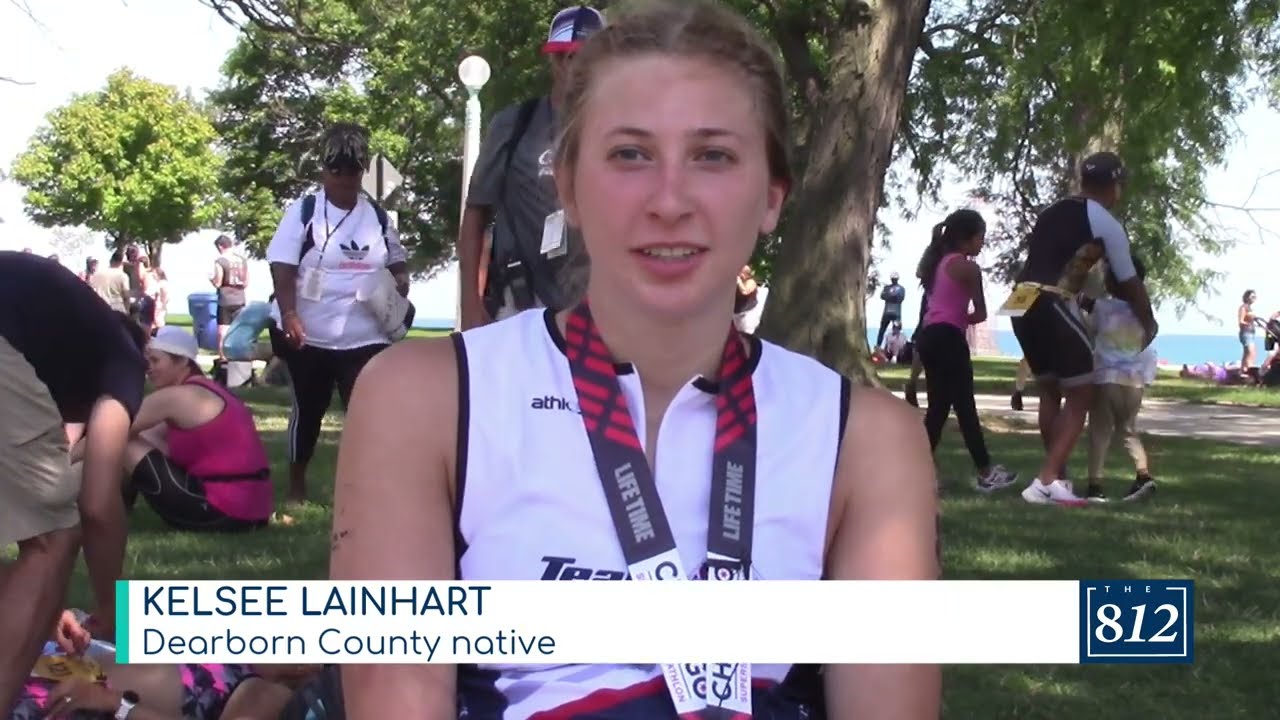Cpl. Kelsee Lainhart competes in Triathlon on anniversary of Kabul bombing