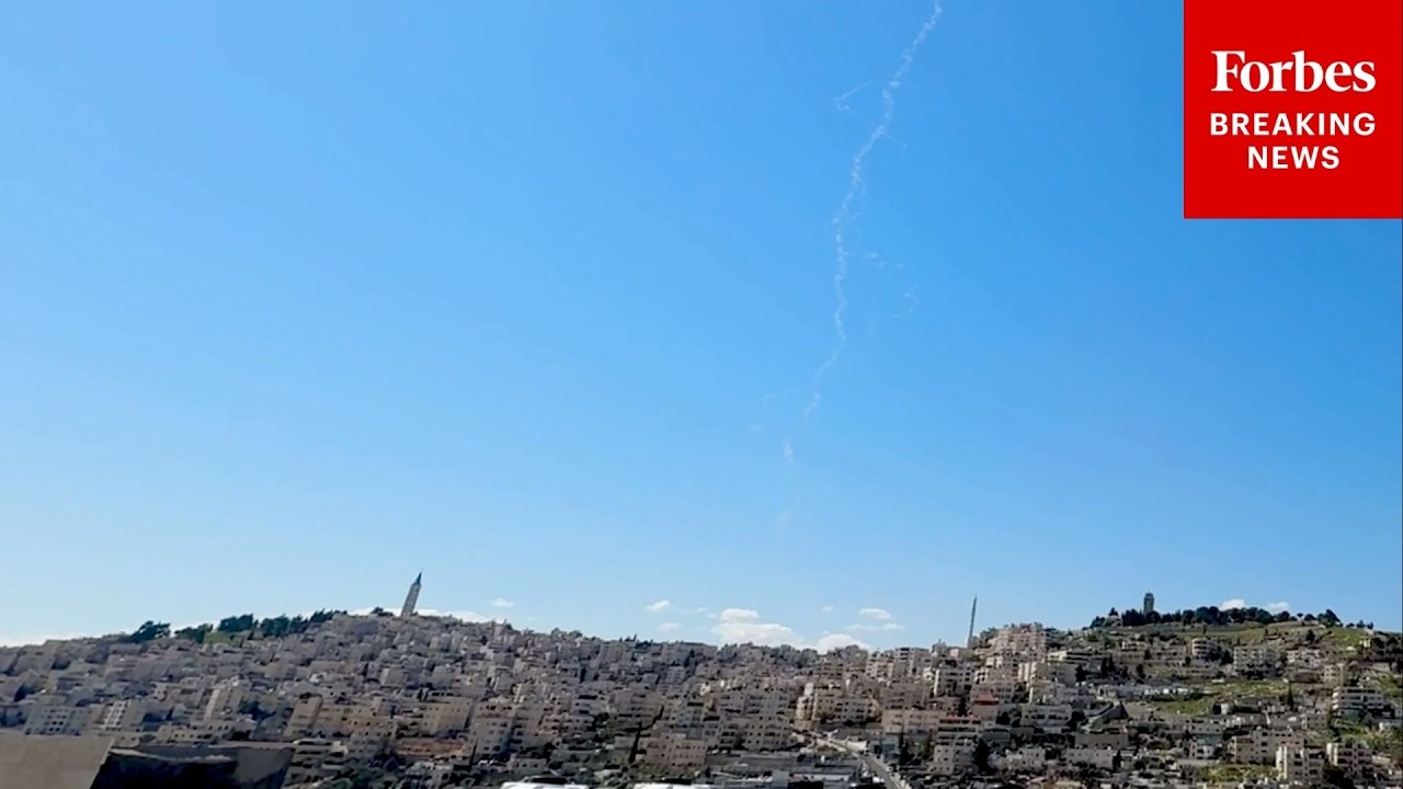 Iranian Missiles Are Intercepted Above Jerusalem Amid Increasing Tensions In The Middle East