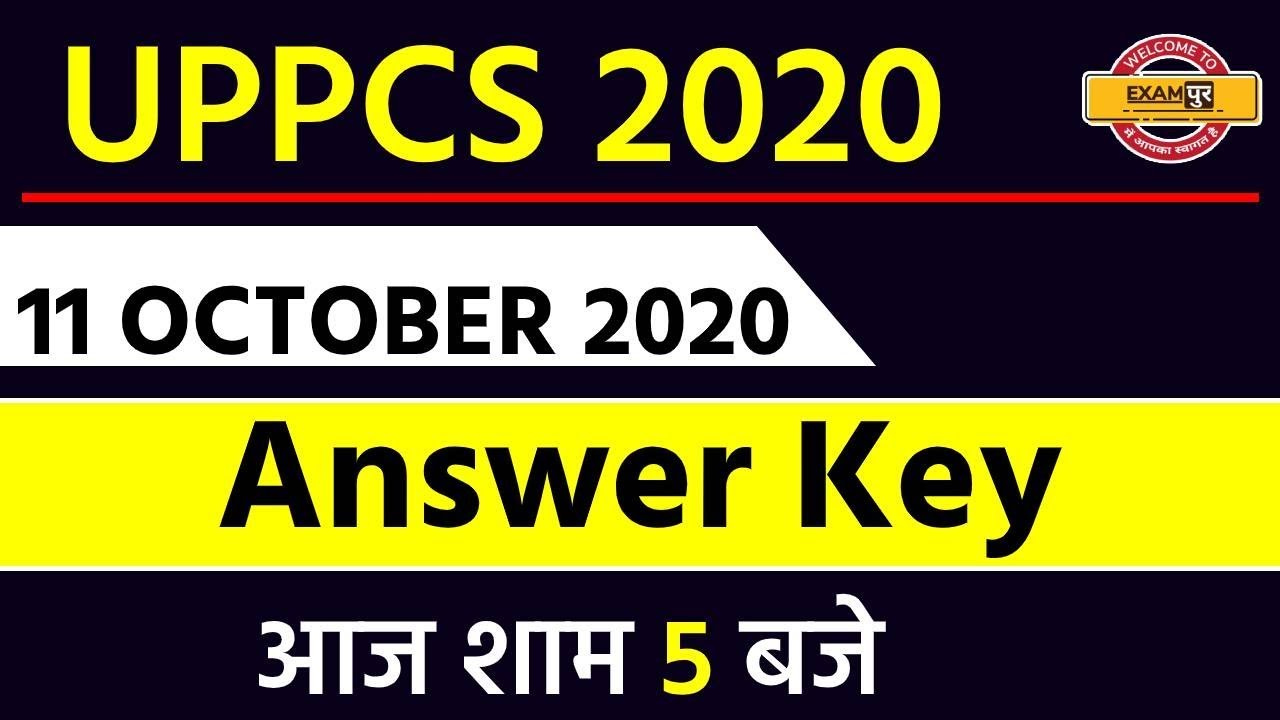 UPPCS 2020 PAPER - 1Answer Key || UPPCS PRE 2020 | UPPCS PRE 2020 EXAM || 11 OCTOBER 2020 Answer Key