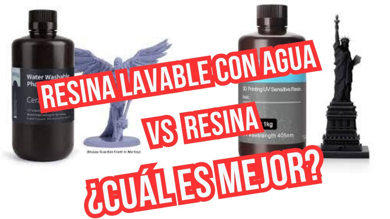 Resina lavable con agua frente a resina normal: ¿cuál es mejor?