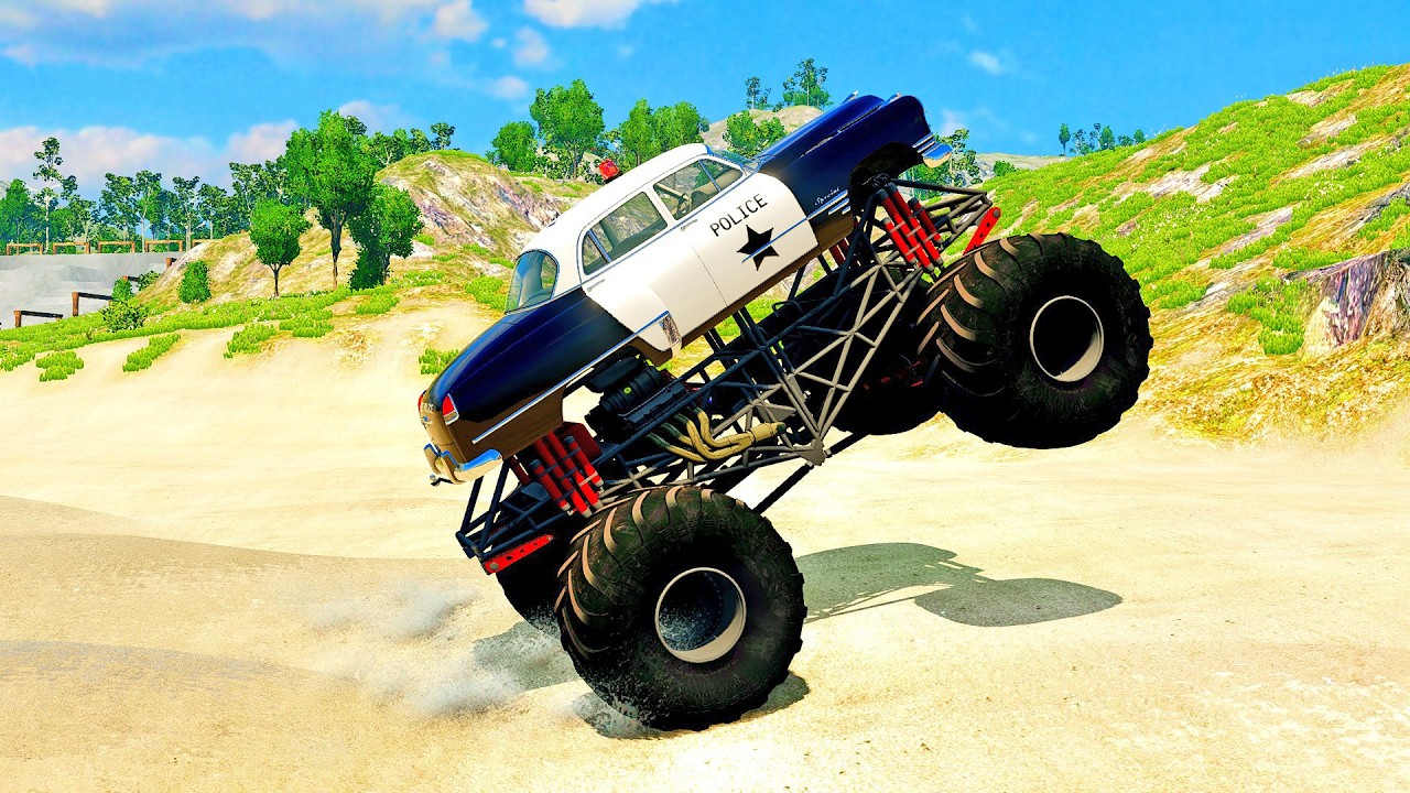 WE BROKE Monster Truck! BeamNG Drive