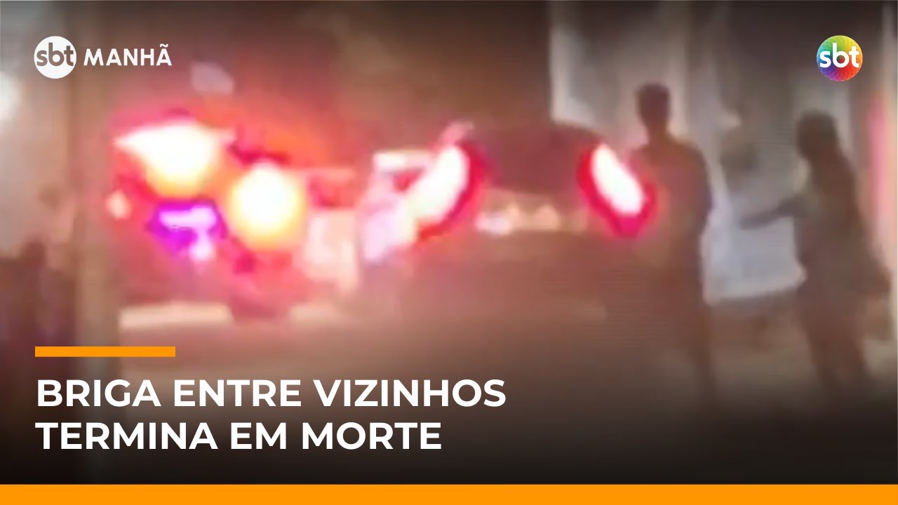 Homic&iacute;dio ou leg&iacute;tima defesa? Briga entre vizinhos termina em morte em SP | #SBTManh&atilde;