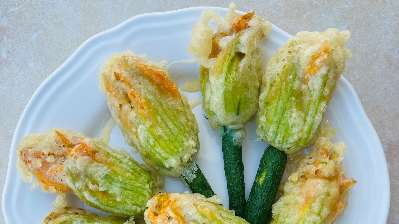 How to make stuffed courgette flowers