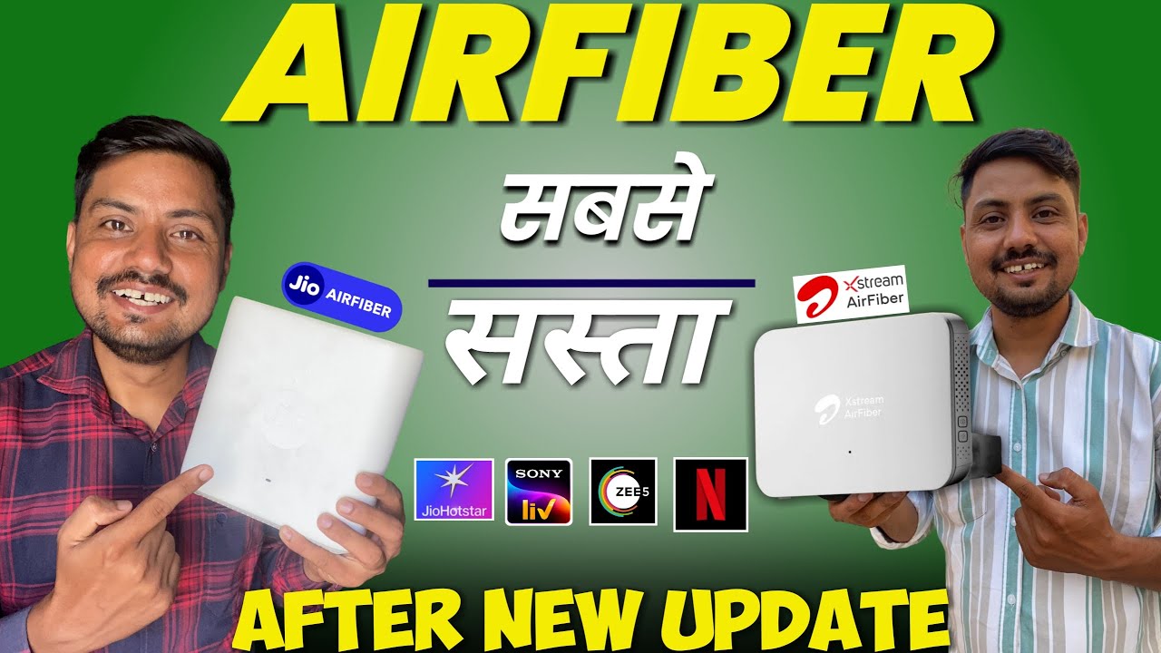 🔥Airtel AirFiber या Jio AirFiber? 🤔 | Full Comparison 2026 | Speed, Price & OTT Reality -Winner कौन?