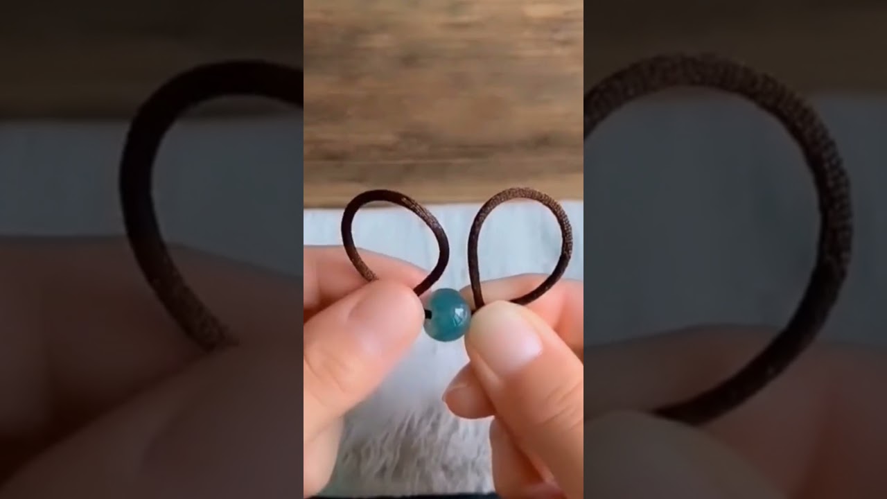 Cara membuat kalung dari tali #shorts