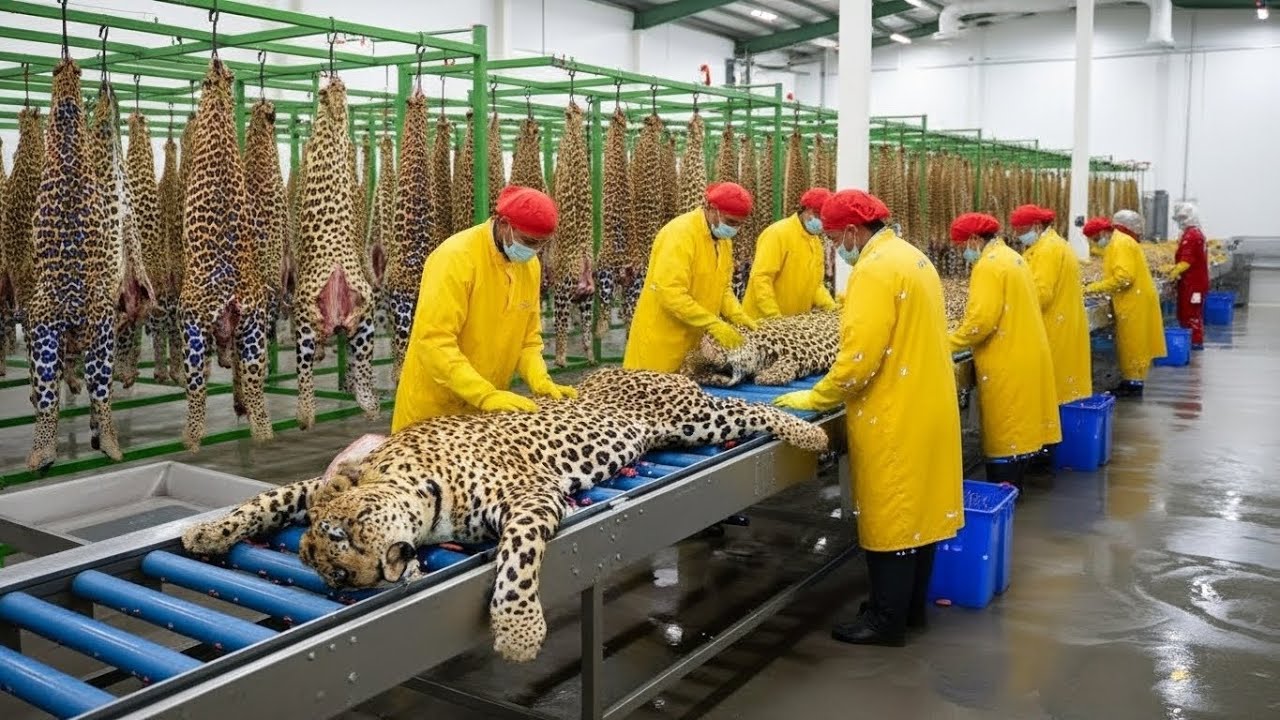 Inside the Leopard Leather Factory – (Full Process) How Luxury Products Are Made