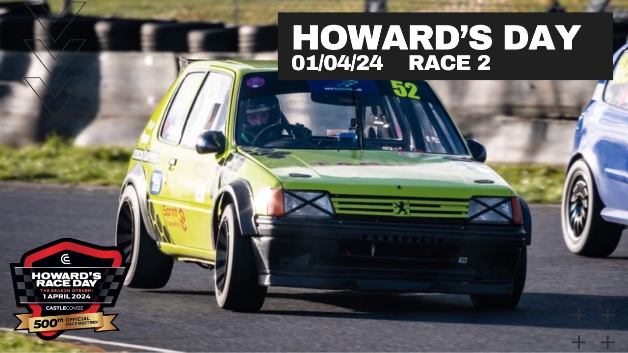 Castle Combe Hot Hatch 2024 - Round 1 Race 2 - Peugeot 205