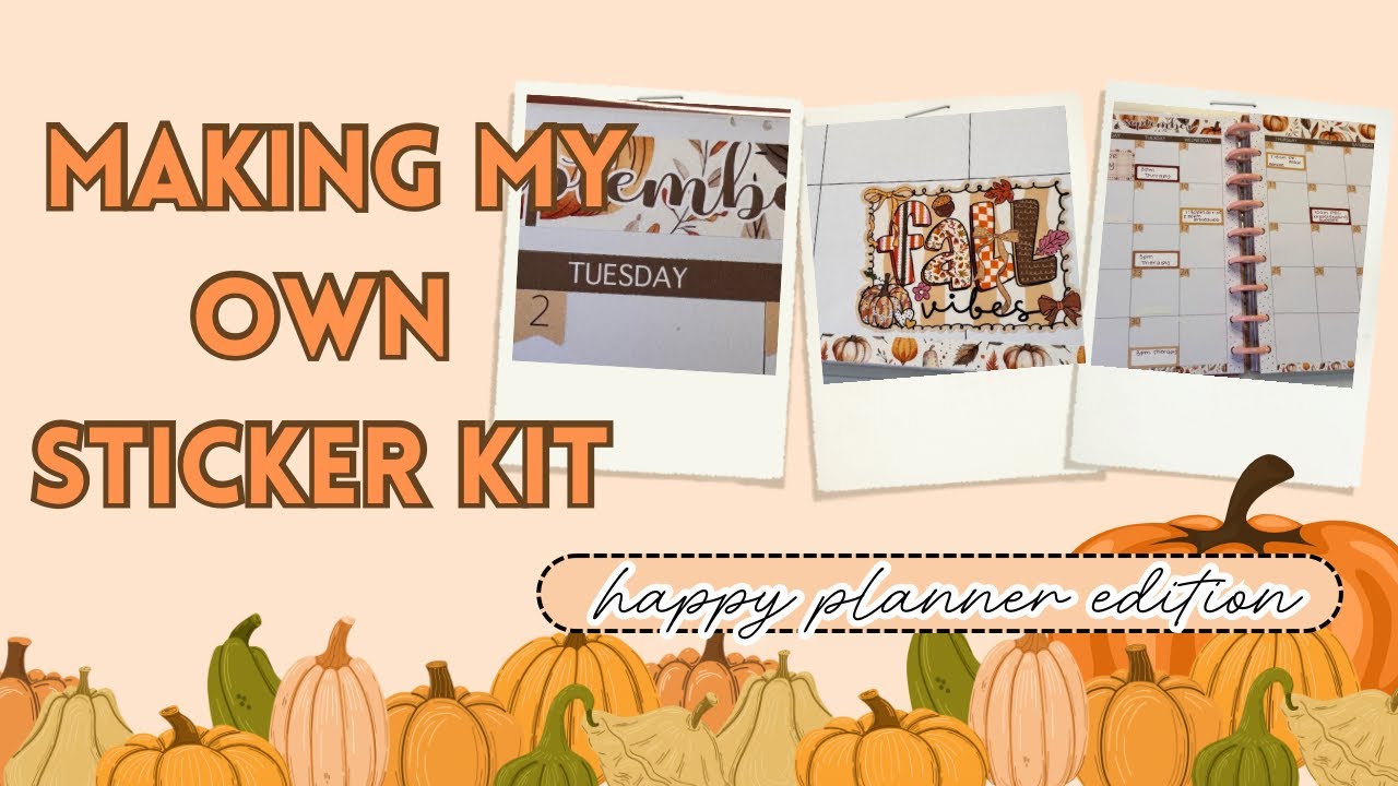 🍁September 2025 Monthly Happy Planner Classic Setup using my own Sticker Kit 🥰