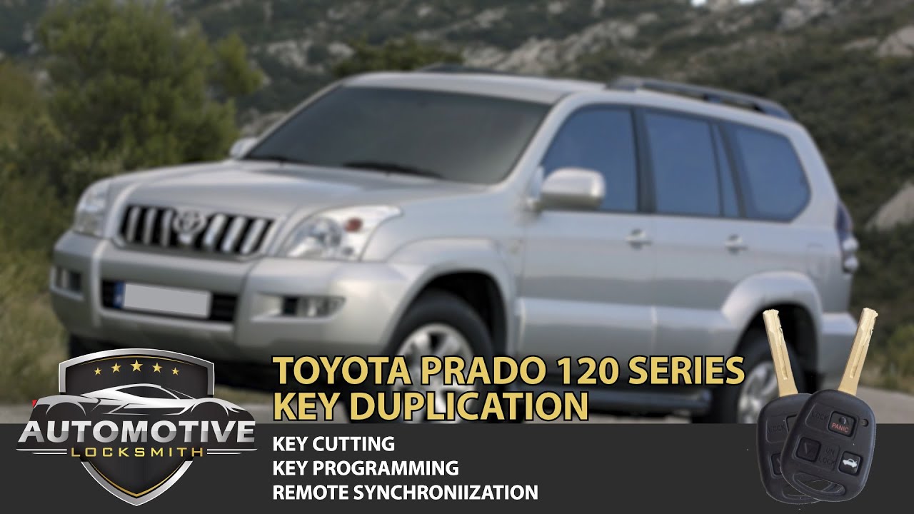 Land-cruiser Prado 120 series remote key 🔑cut and programming