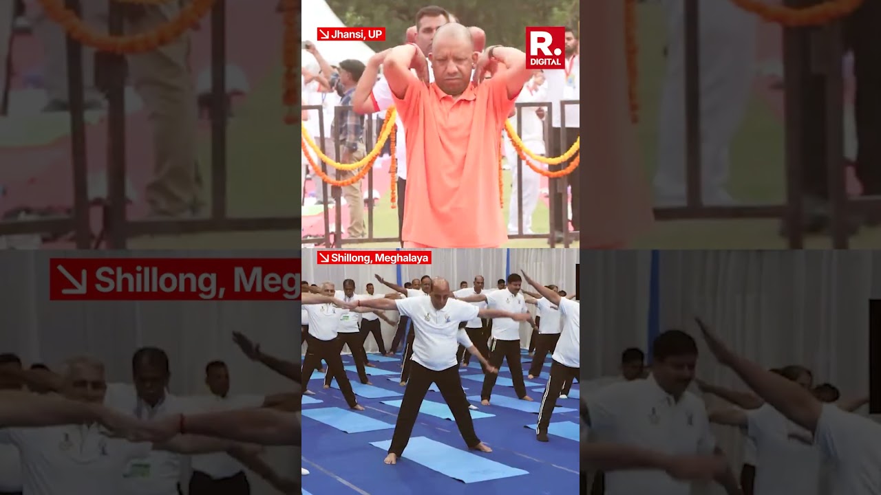 Union Ministers Perform Yoga Across India on International Yoga Day