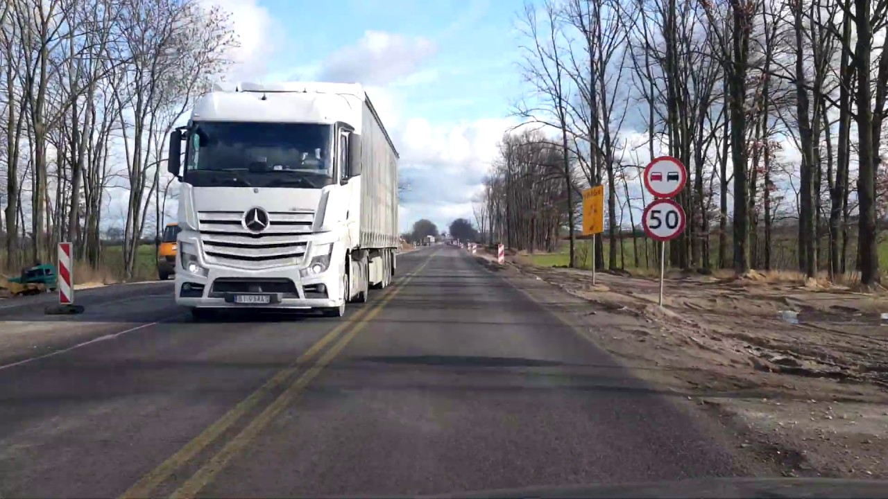 Droga Tczew - Malbork. Remont Drogi Czarlin Knybawa. Droga Krajowa Nr 22. Zobacz wideo