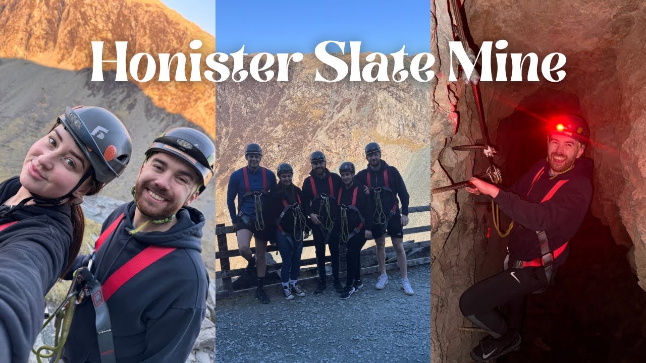 The COOLEST activity  in the UK / Climbing down the slate mine