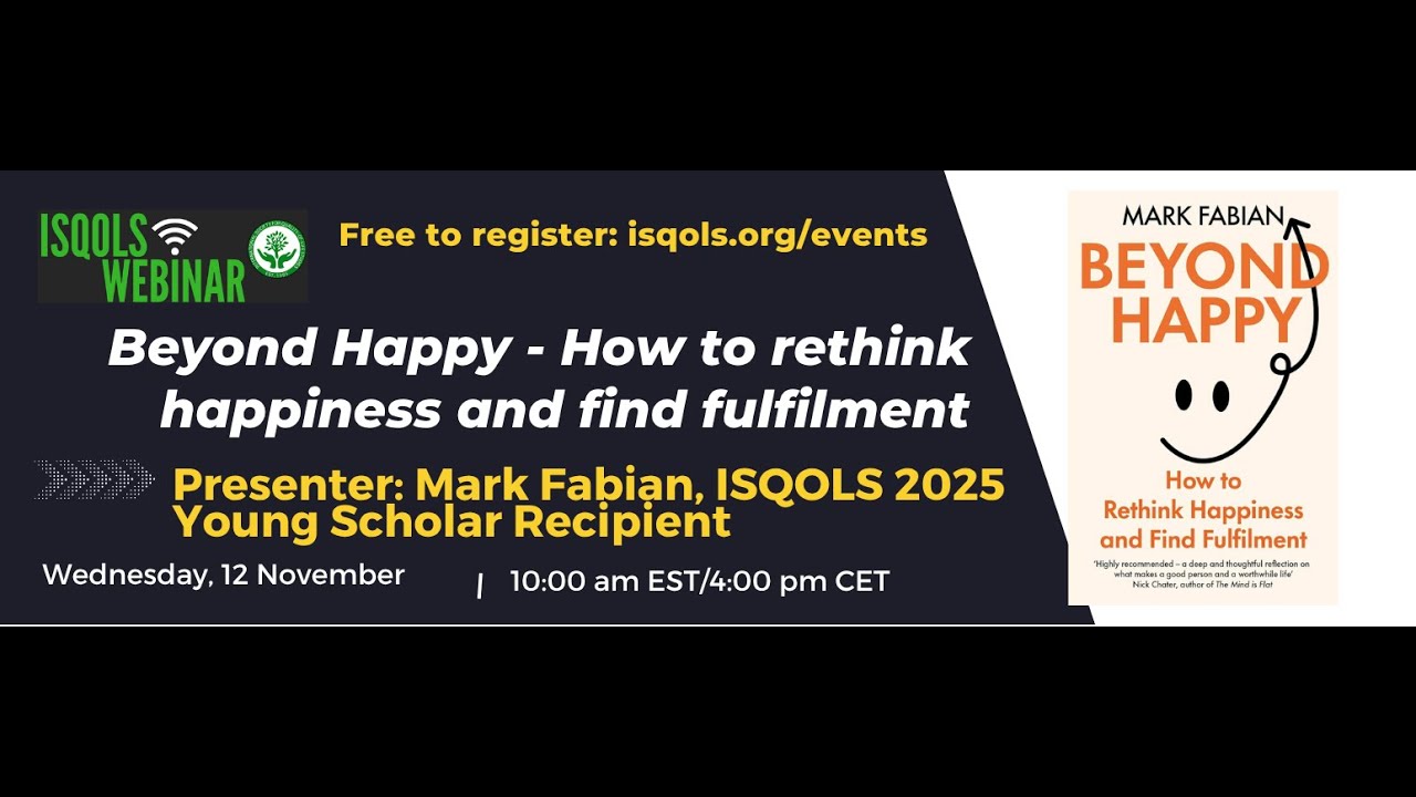 ISQOLS Webinar, 