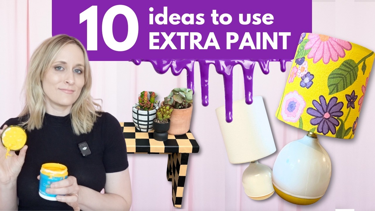 10 Cute Ideas to Use Up Your Paint | Easy Budget-Friendly DIY Decor