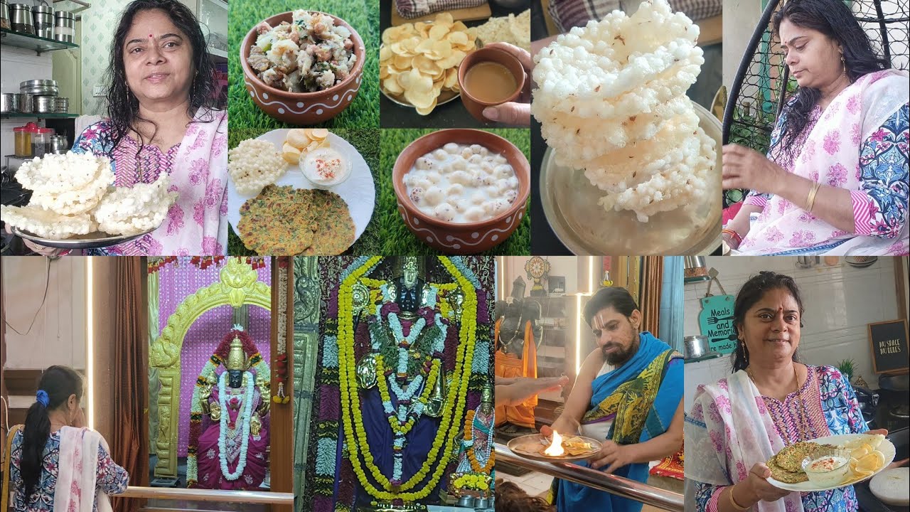 amalki ekadashi +Breakfast🍱 vrat ka khana🌺 palak paratha🌺panchamrit🌺shakarkandi chaat🌺 Balaji temple