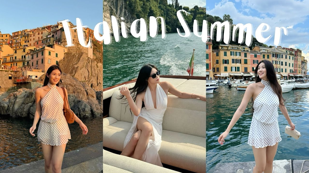 First time in Italy 🤍 | Summer vlog 🇮🇹 #italy #manarola #portofino #como #lakecomo #summer 