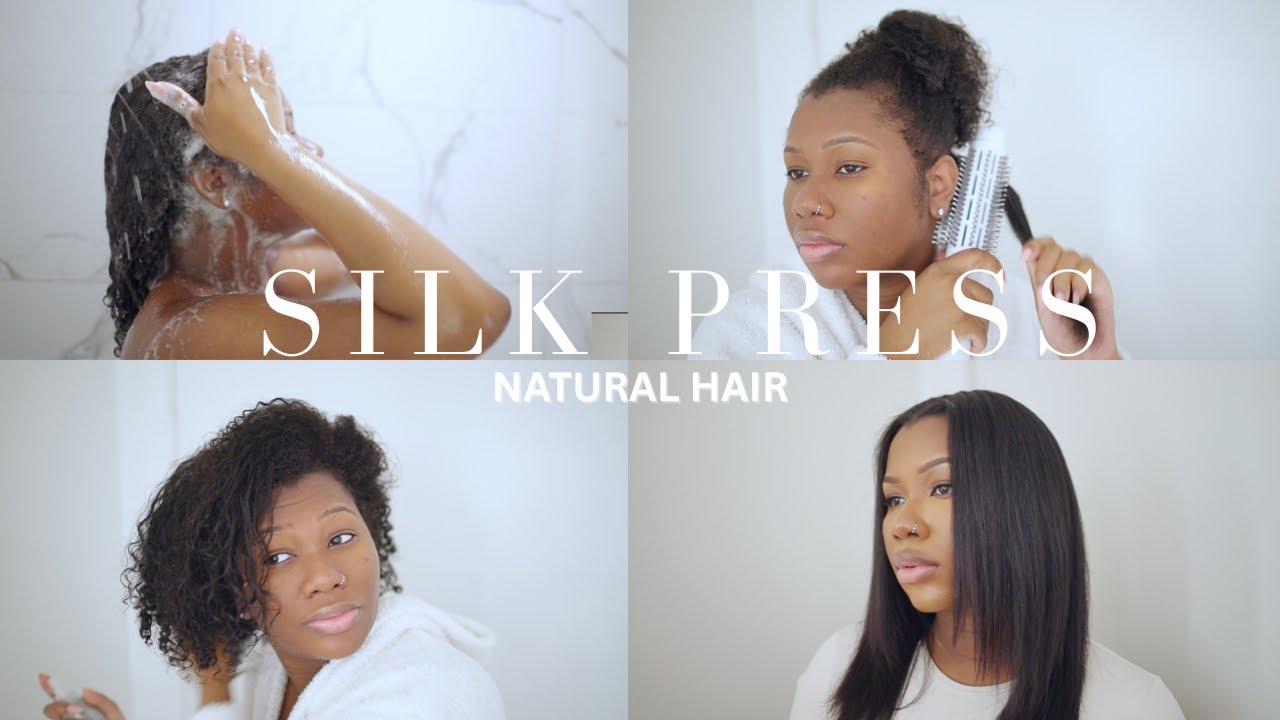 HOW TO DO SILK PRESS ON NATURAL HAIR AT HOME