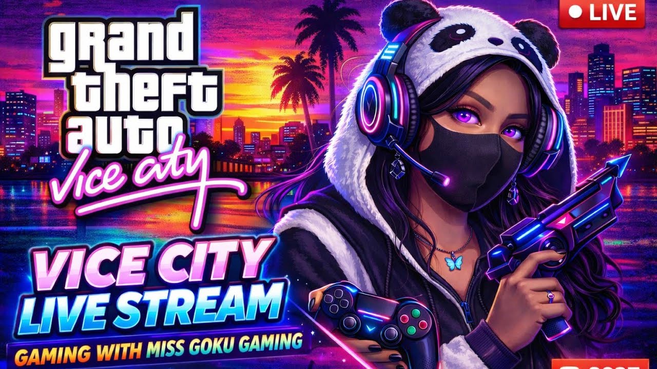 GTA VICE CITY Live streaming with Miss Goku Gaming | girl gamer #gta
