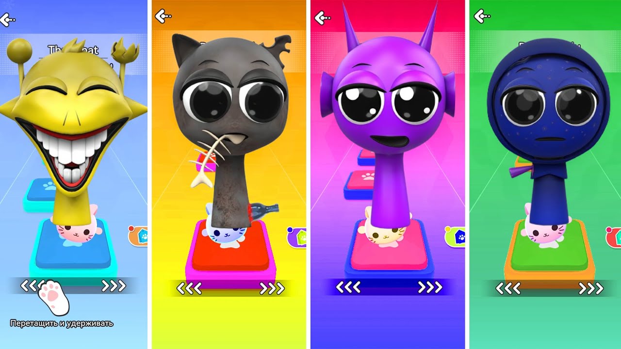ПОМОГИТЕ! SPRUNKI incredibox🆘 Tiles Hop EDM Rush!!! 4м 35с