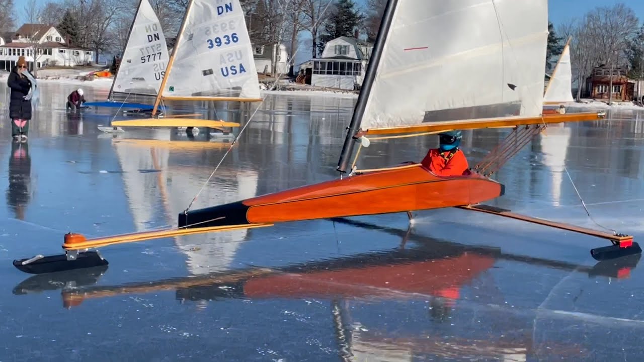 Ice Boating at Pushaw
