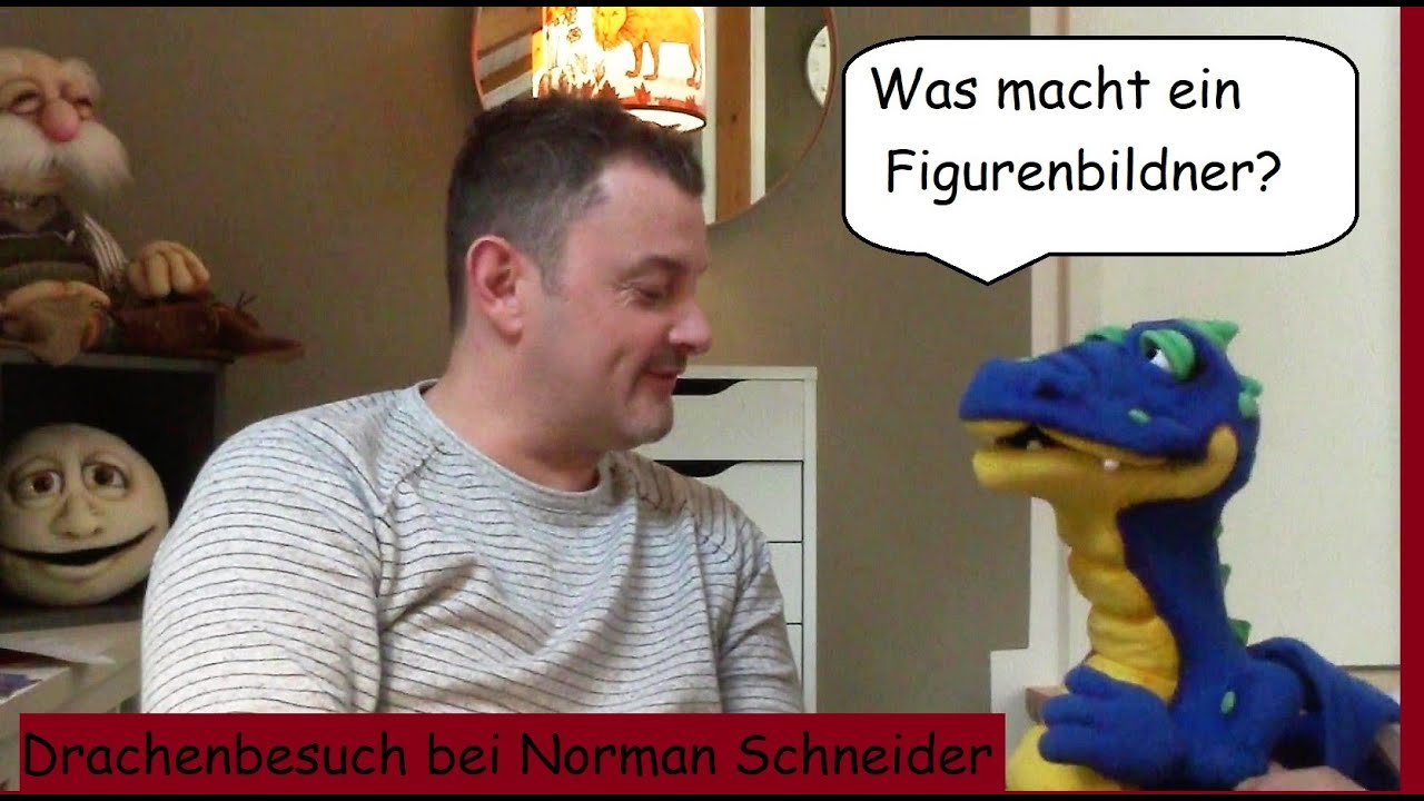 Was macht ein Figurenbildner? Drache Valentin beim Figurenschneider - Tijo Kinderbuch Theater
