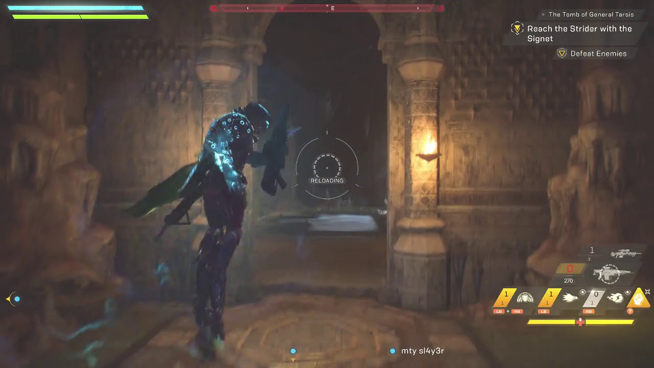 Anthem Defeat Dominion Exit Tomb of Tarsis with Signet