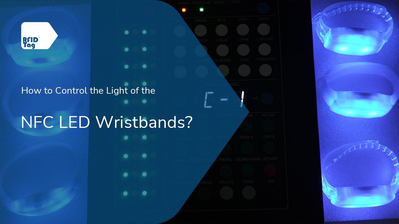 How To Control NFC LED Wristbands With A DMX Controller?