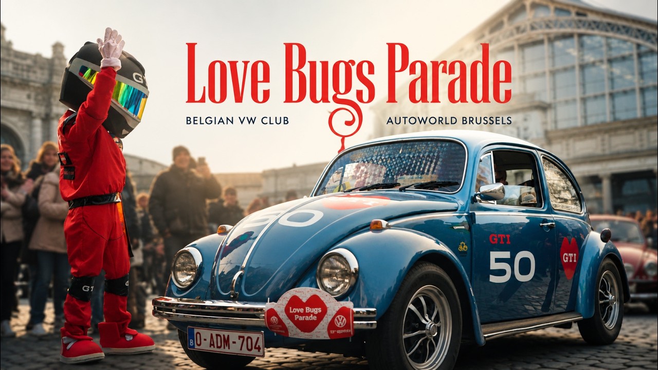 LOVE BUGS PARADE - Belgian VW club and Autoworld Brussels