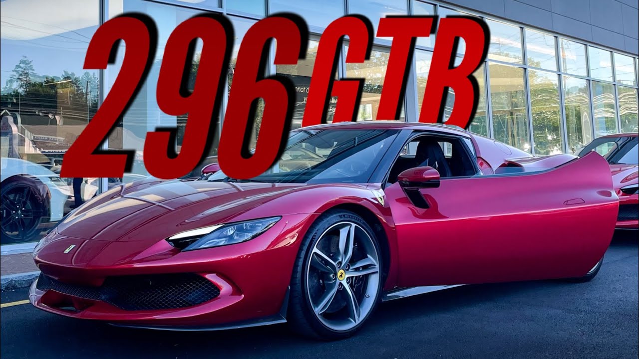 BRAND NEW Ferrari 296 GTB delivered - Startup and acceleration