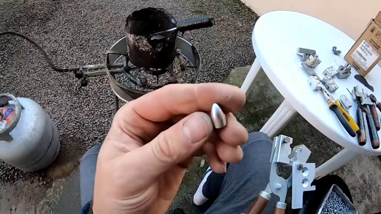 Coquilia cal 9mm como fabricar projéteis  fácil