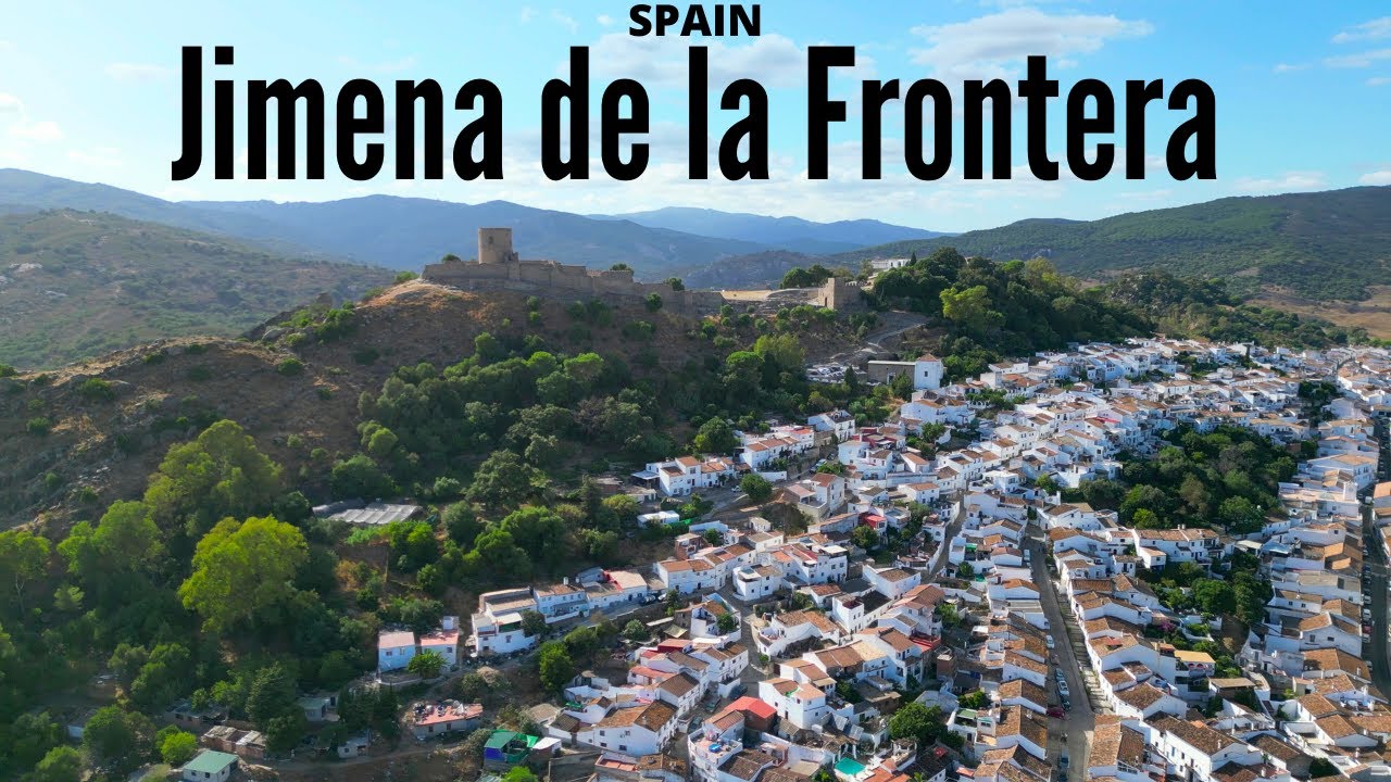 Andalusian Town of Jimena de la Frontera - 4K drone video