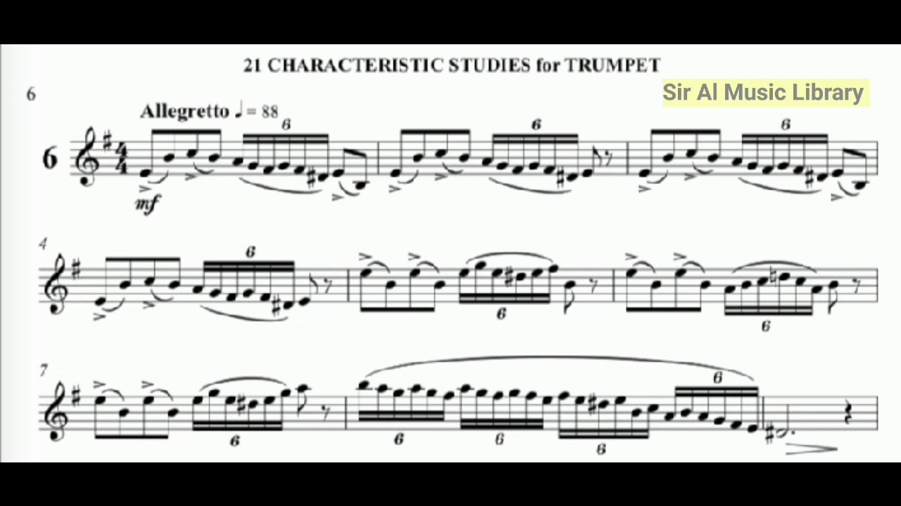 Characteristic Study for Trumpet #21 ( OST)