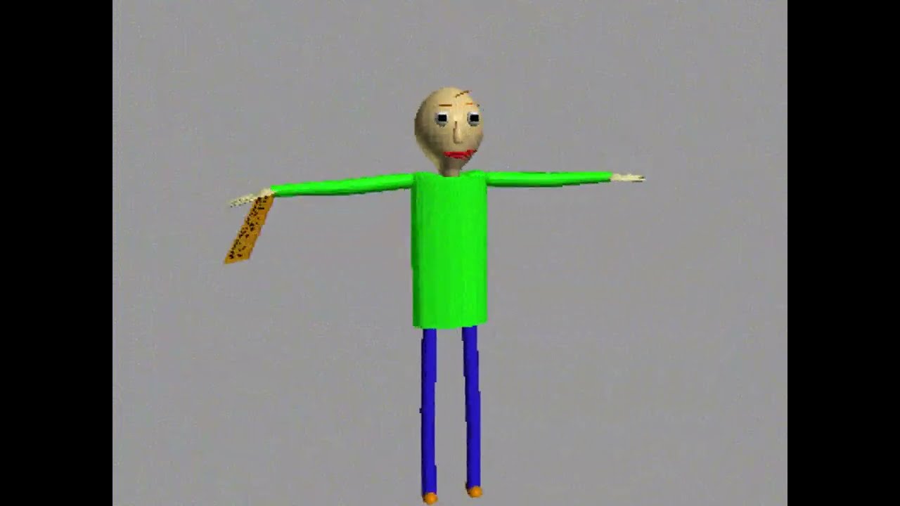 ALL Baldi's basics 3D models. (UNOFFICAL)
