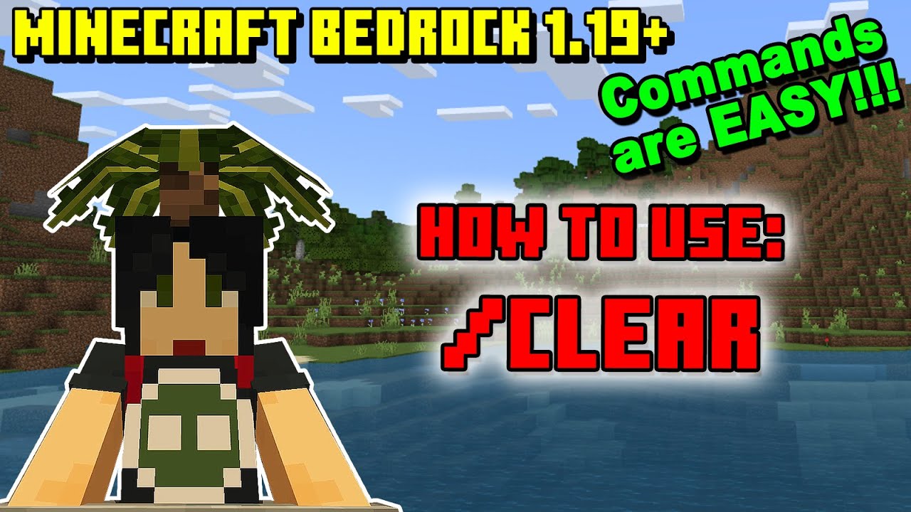 How to use /clear command - Minecraft Bedrock 1.19+