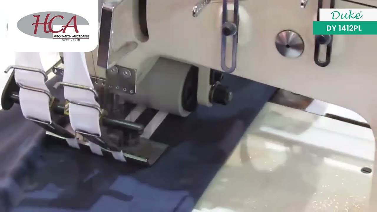 Duke DY 1412PL | 12 Needle Flatbed Double Chain Stitch Machine for Elastic & Tape Attachment | HCA