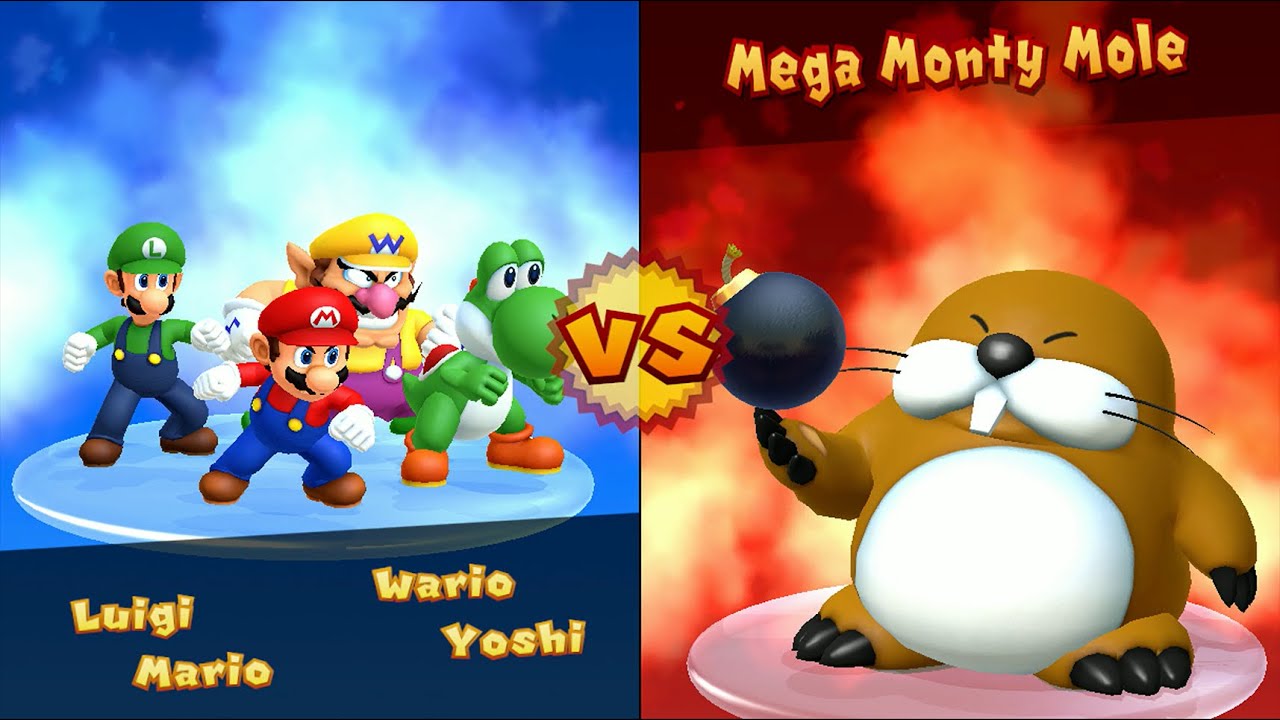 Mario Party 10 - Mario vs Luigi vs Yoshi vs Wario - Mushroom Park