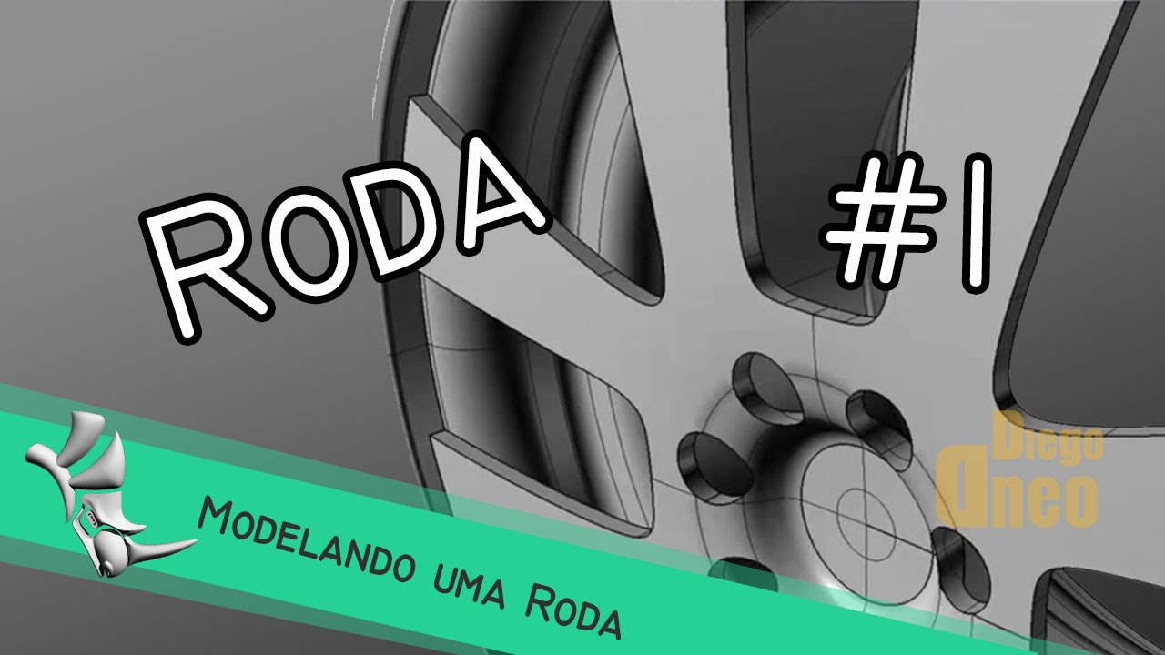 Tutorial Rhinoceros - Modelando Roda - Wheel Modeling - Part I