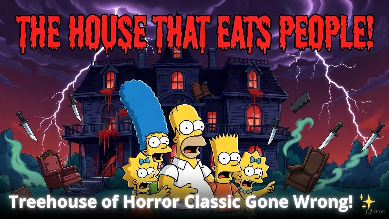 Simpsons Treehouse of Horror: Bad Dream House Full Script (S2E3 Haunted House Parody)
