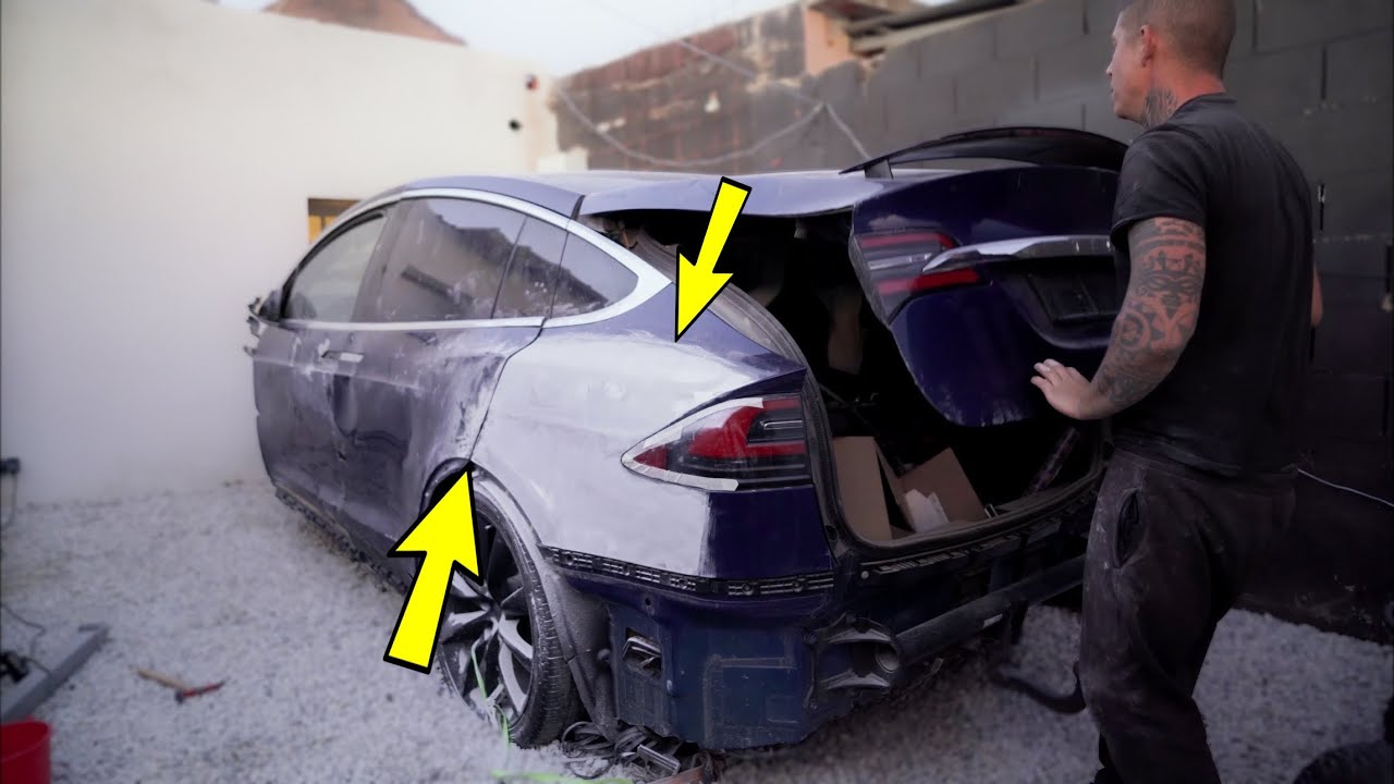 ✅ Reconstruyo Tesla model X 𝘼𝘾𝘾𝙄𝘿𝙀𝙉𝙏𝘼𝘿𝙊 | Parte 9