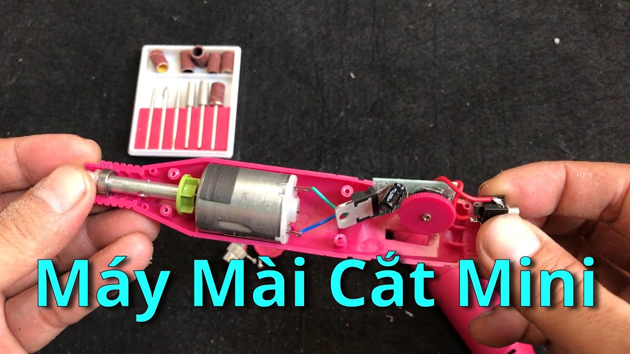Mở Hộp Máy Khoan Mài Cắt Móng Tay Mini | NVK