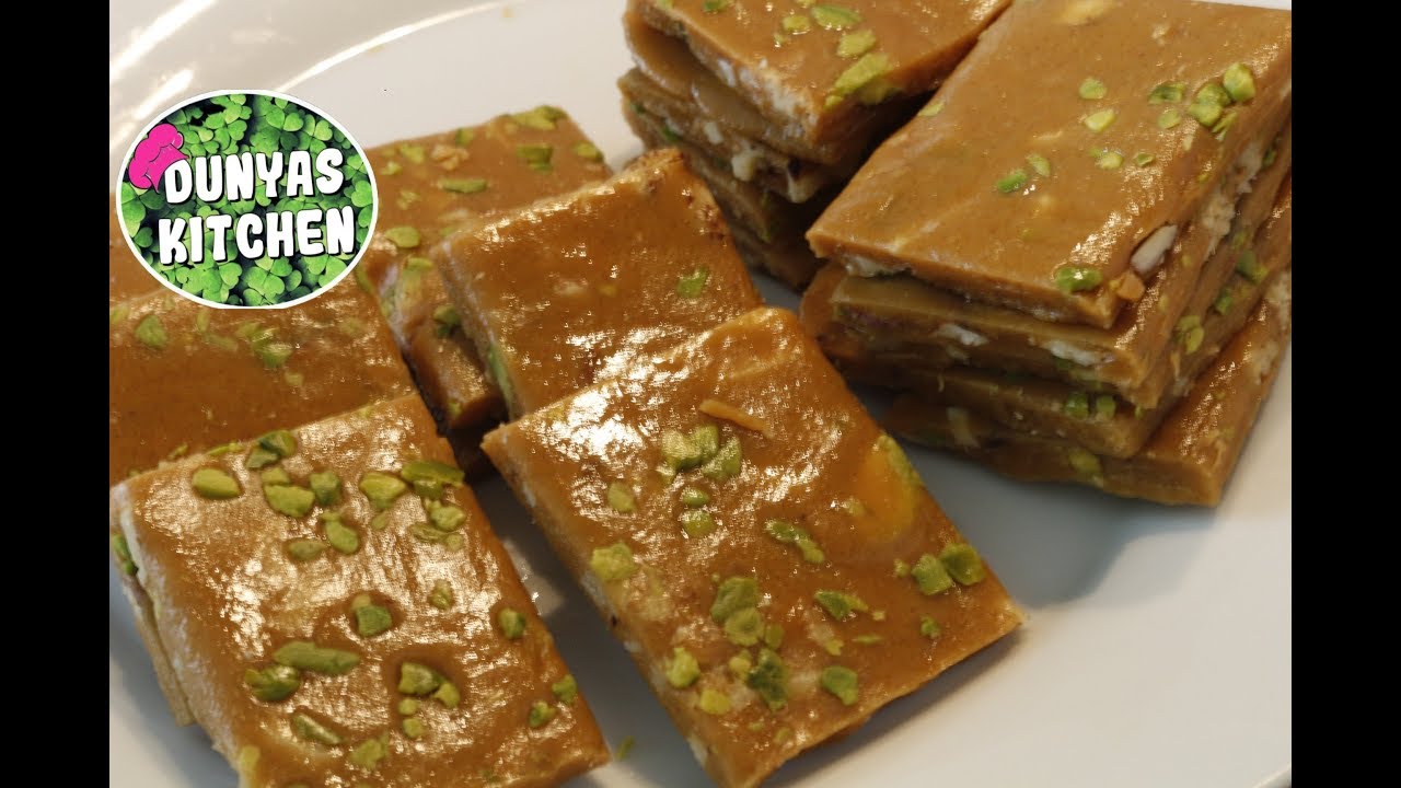 HALWA-E-SWANAK - حلوا سوهانک - الساهون الهش ب 3 مكونات فقط ( و خلال دقائق) Dunyas Kitchen