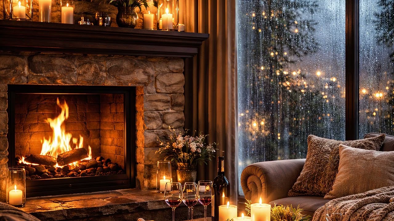 Ambient TV 4K HD Fireplace Fire Ambiance - TV 4K HD  Feu cheminée