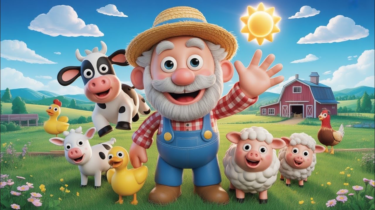 Old MacDonald Had a Farm 👨‍🌾🐄 | Kids Nursery Rhymes | Animal Sounds Song | Cartoon Farm Song#cartoon