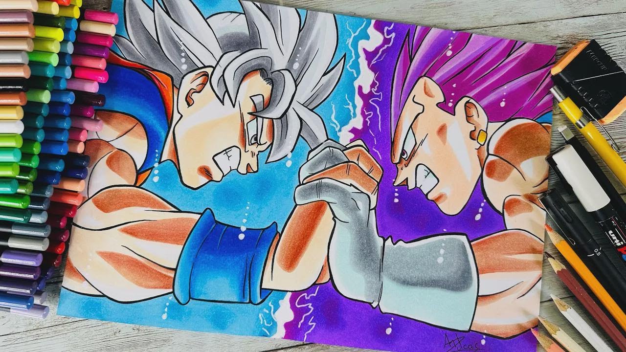 J'ai dessiné Goku en Ultra Instinct et Vegeta en Ultra Ego – Dragon Ball Super