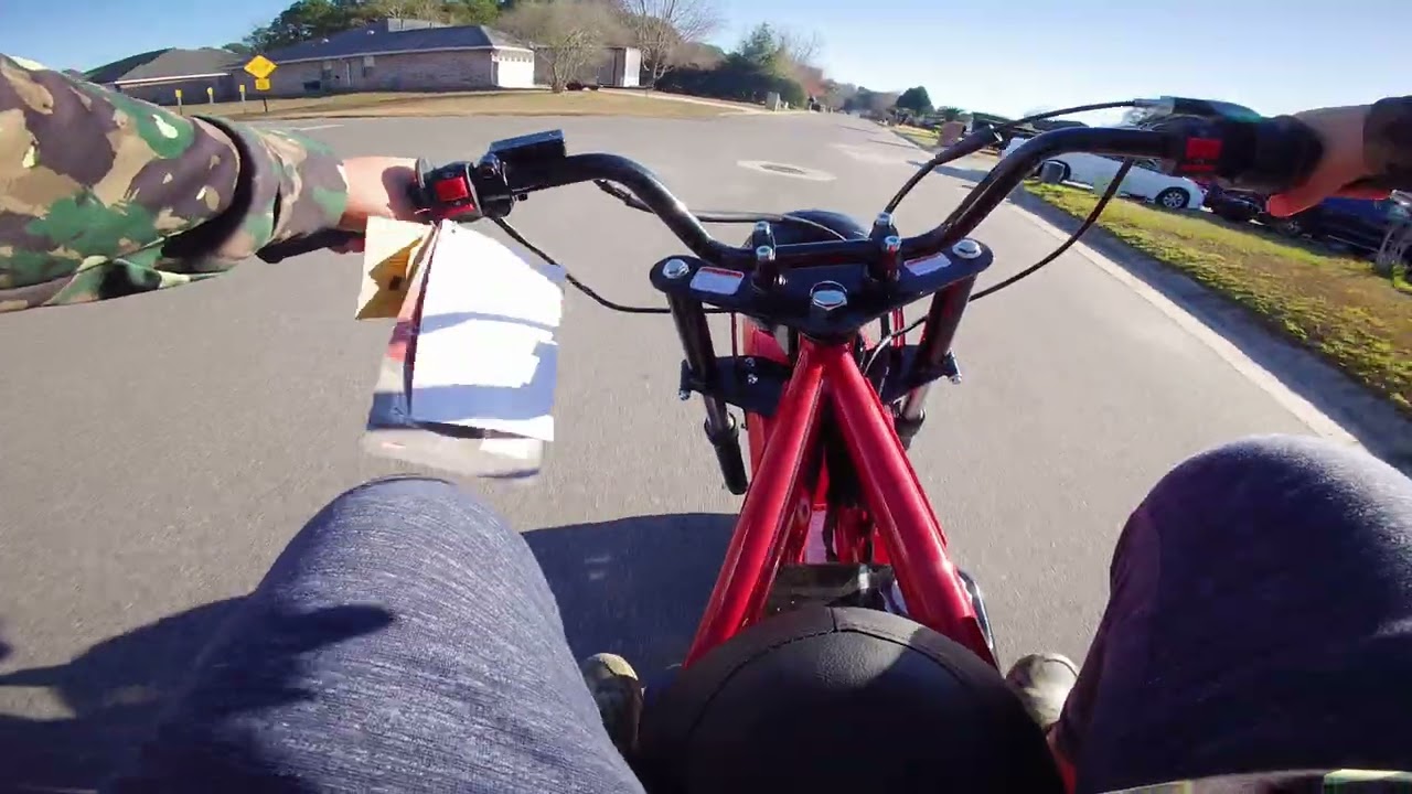 Riding my mini bike WARNING NOT GOOD VIEW!!!