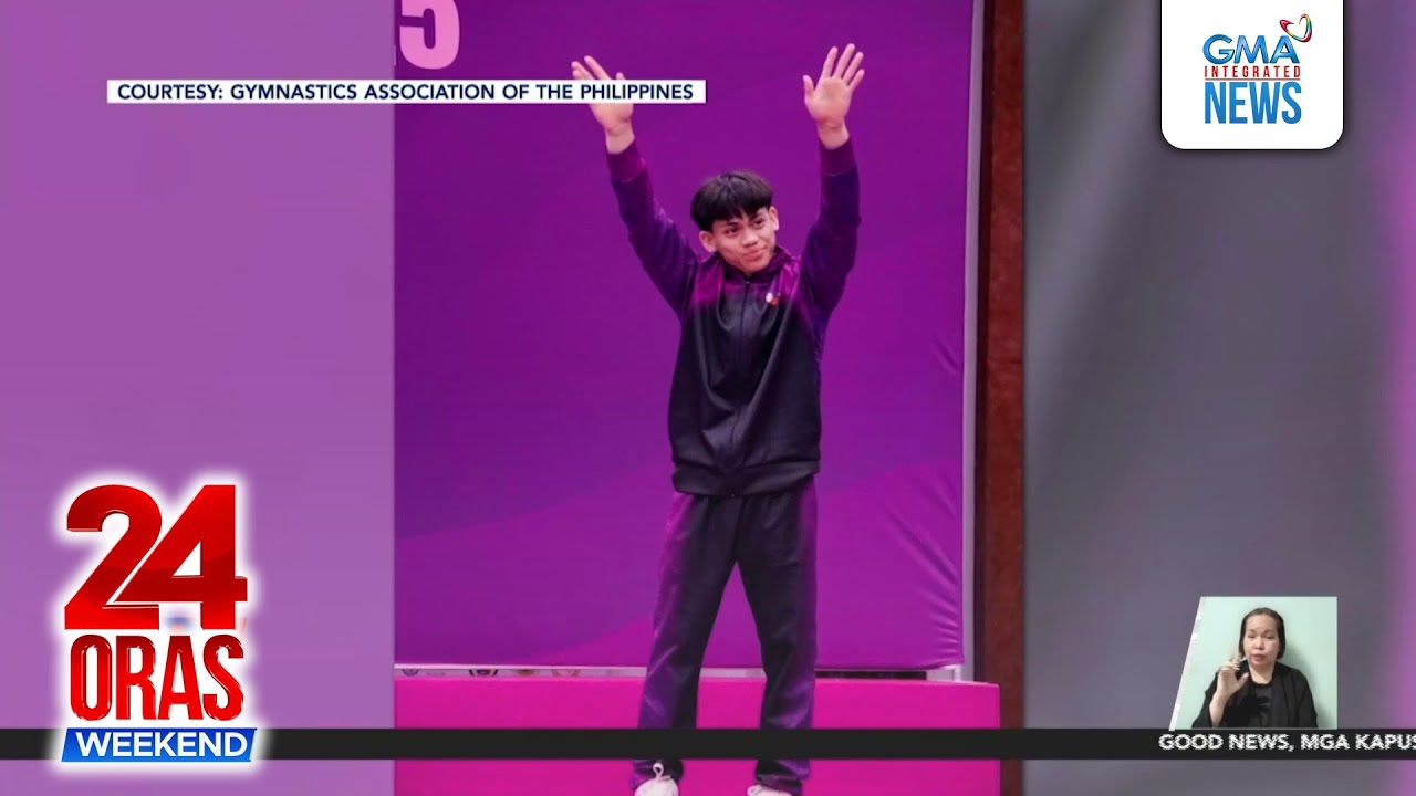 Karl Eldrew Yulo, naka-bronze sa men&rsquo;s floor exercise ng 2025 Artistic... | 24 Oras Weekend
