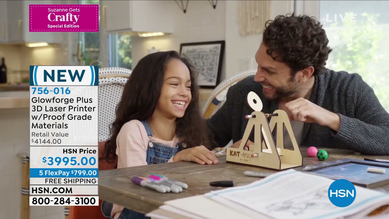 Glowforge Plus 3D Laser Printer with Proof Grade Materia...