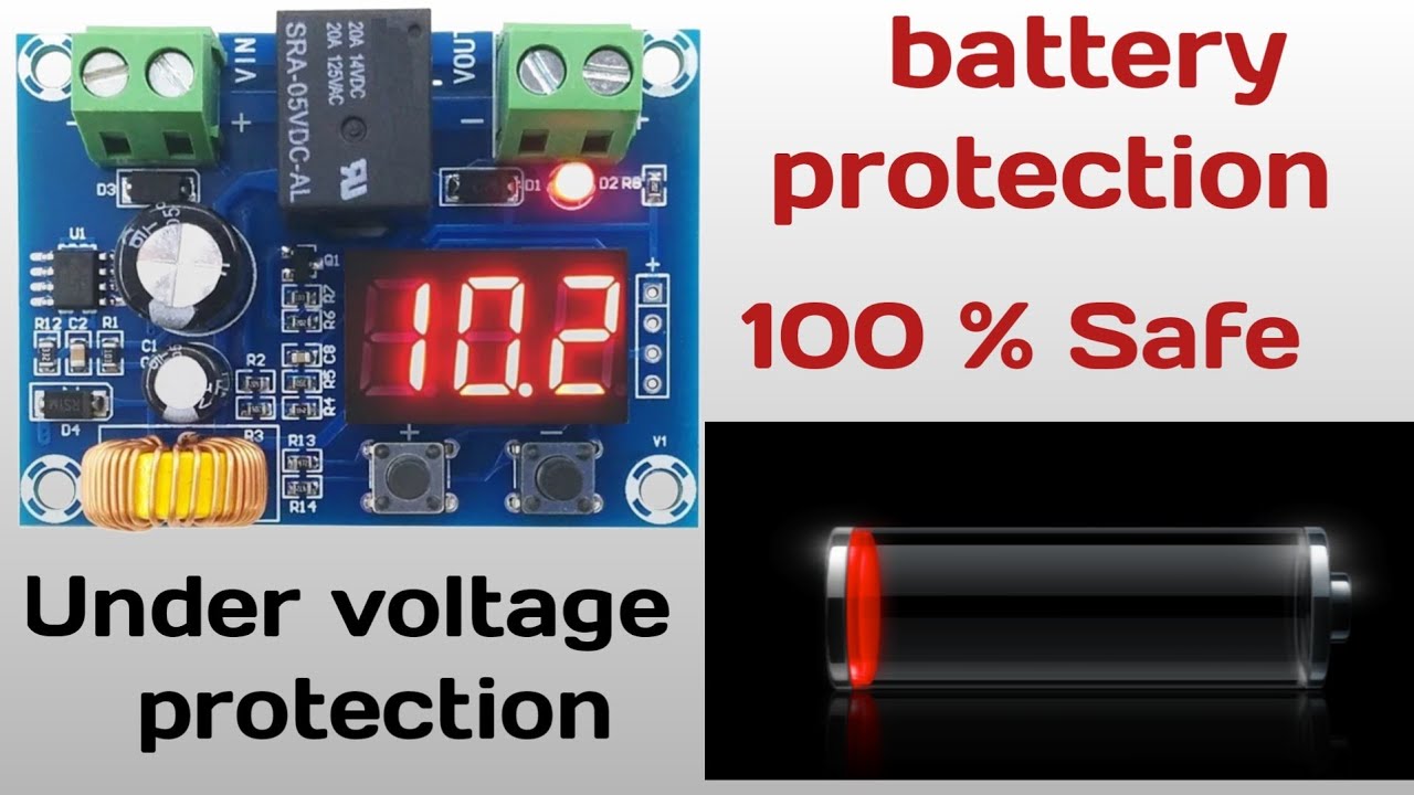 XH-M609 DC 12V-36V  OverDischarge Battery Protection Precise Undervoltage Protection Module Board