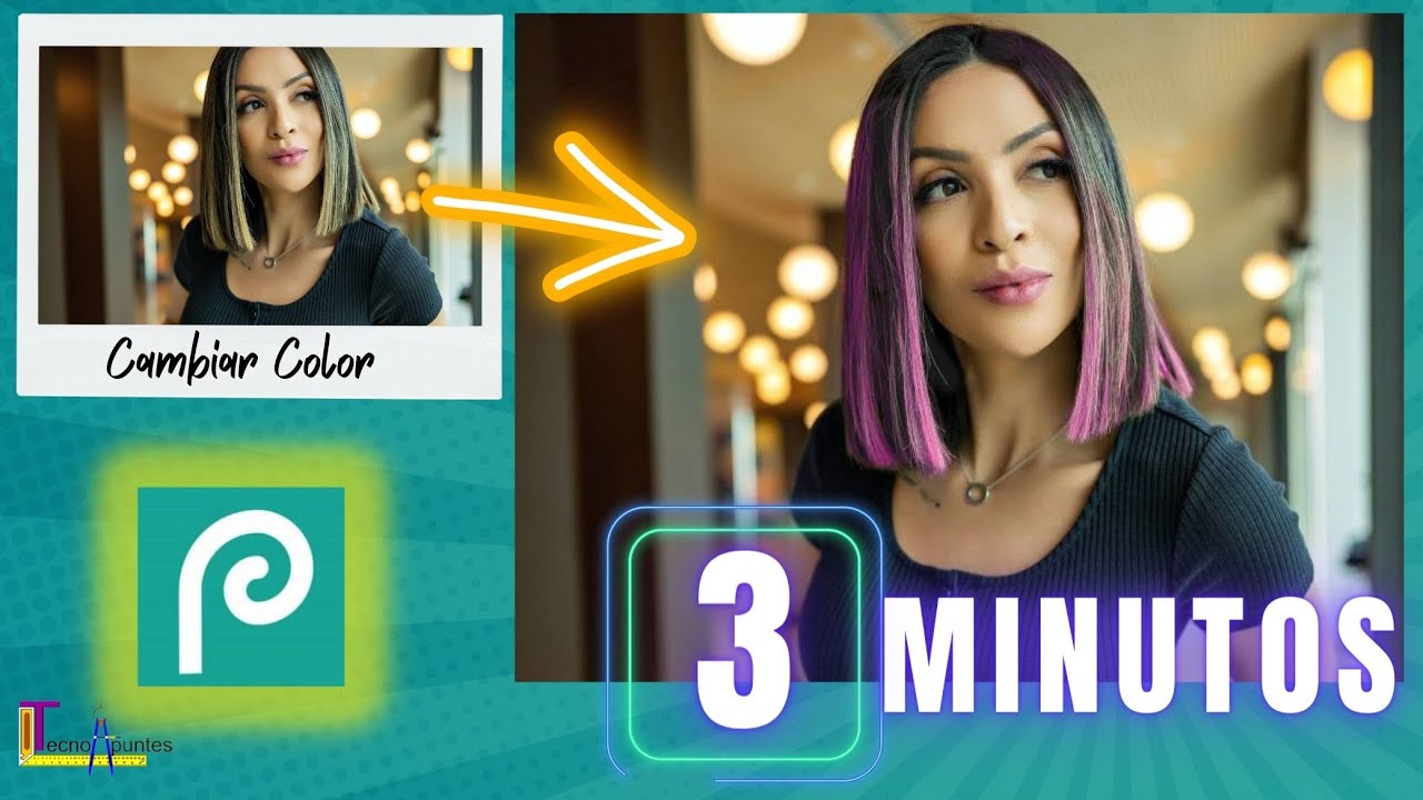 CAMBIAR el color del CABELLO en PHOTOPEA【3 MINUTOS】🔥ONLINE